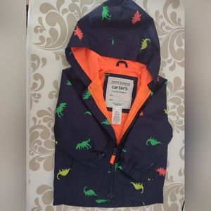 Carter's Dinosaur rain jacket. Like New